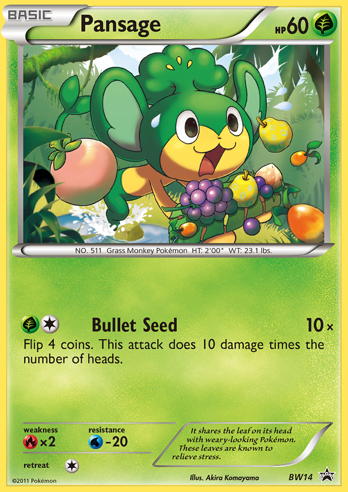 Pansage - Pokémon TCG Card