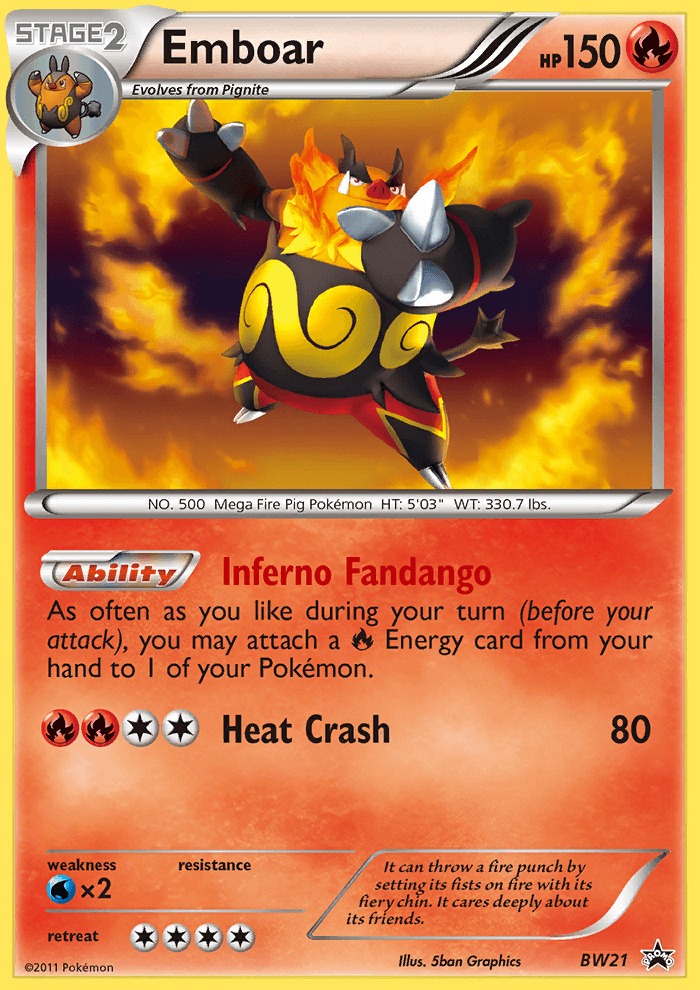 Emboar - Pokémon TCG Card