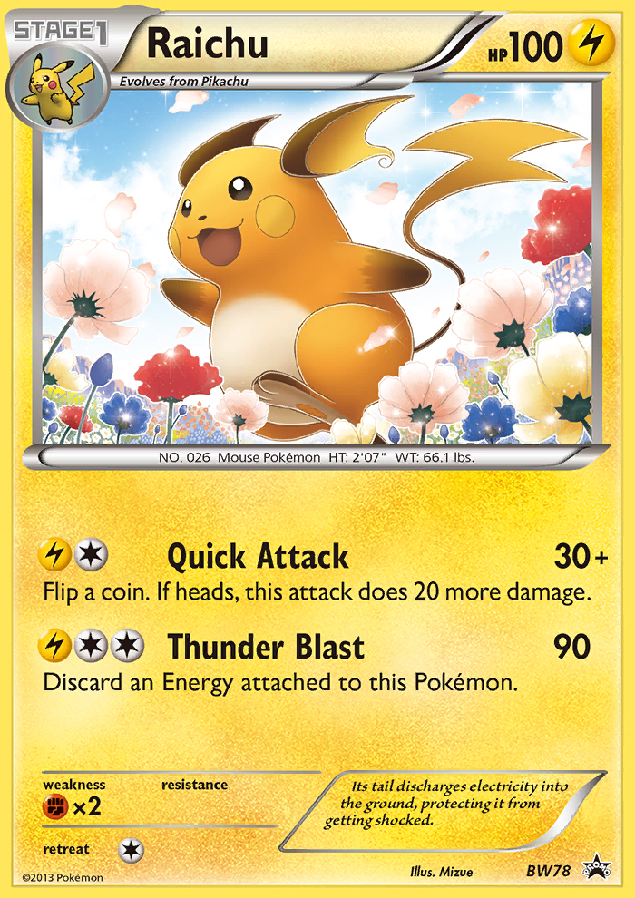 Raichu - Pokémon TCG Card