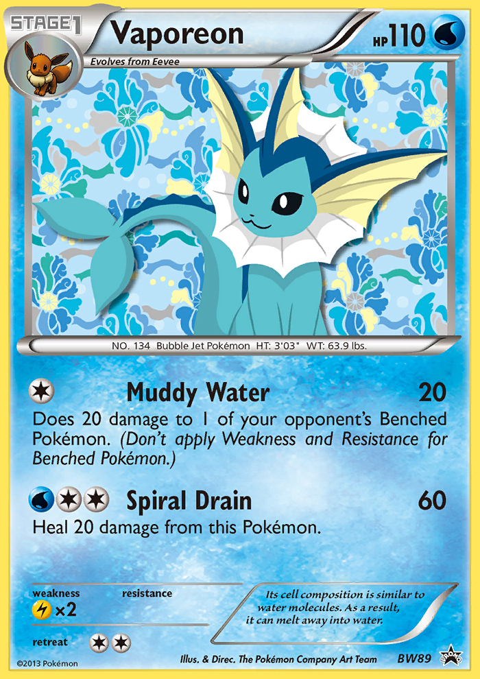 Vaporeon - Pokémon TCG Card