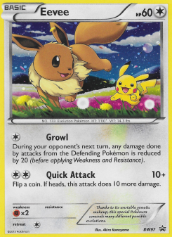 Eevee - pokemon TCG Card