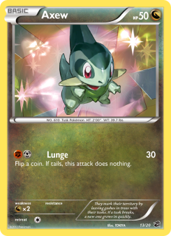 Axew - pokemon TCG Card