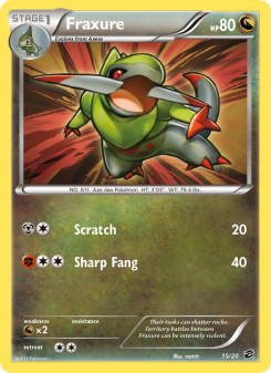 Fraxure - pokemon TCG Card
