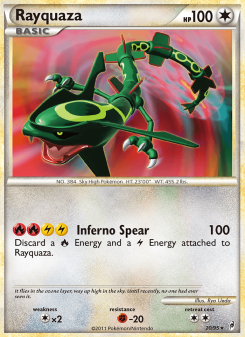 Rayquaza - pokemon TCG Card