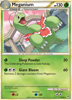 Meganium - pokemon TCG Card