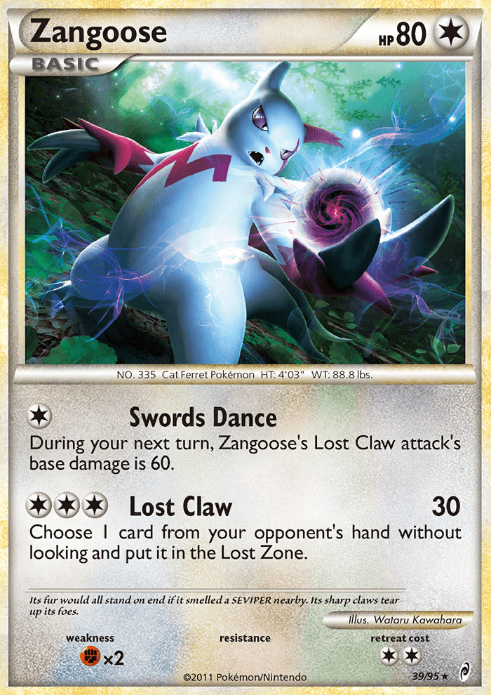 Zangoose - Pokémon TCG Card