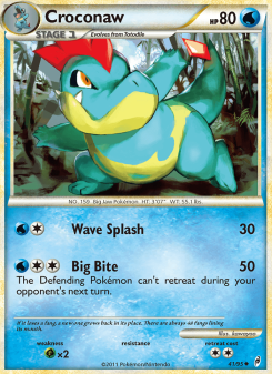 Croconaw - pokemon TCG Card