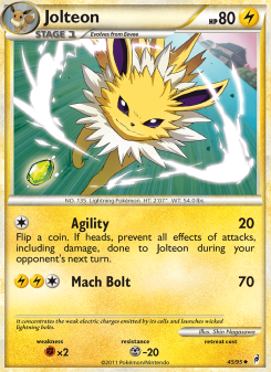 Jolteon - pokemon TCG Card