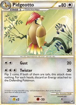 Pidgeotto - pokemon TCG Card