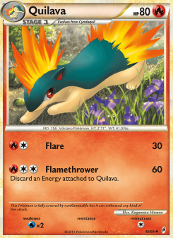 Quilava - pokemon TCG Card