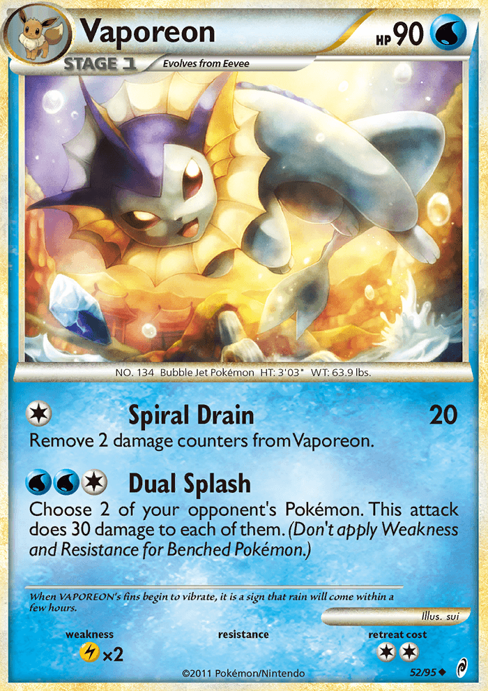 Vaporeon - Pokémon TCG Card