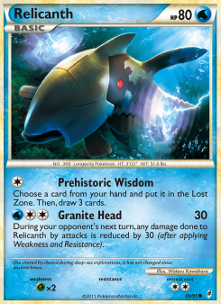 Relicanth - pokemon TCG Card