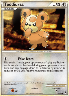 Teddiursa - pokemon TCG Card