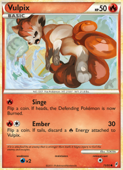 Vulpix - pokemon TCG Card