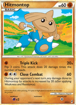 Hitmontop - pokemon TCG Card
