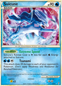 Suicune - pokemon TCG Card