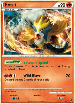 Entei - pokemon TCG Card
