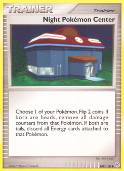 Night Pokémon Center - pokemon TCG Card