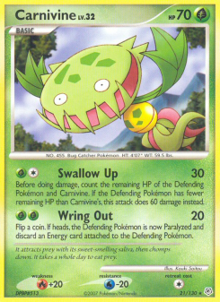Carnivine - pokemon TCG Card