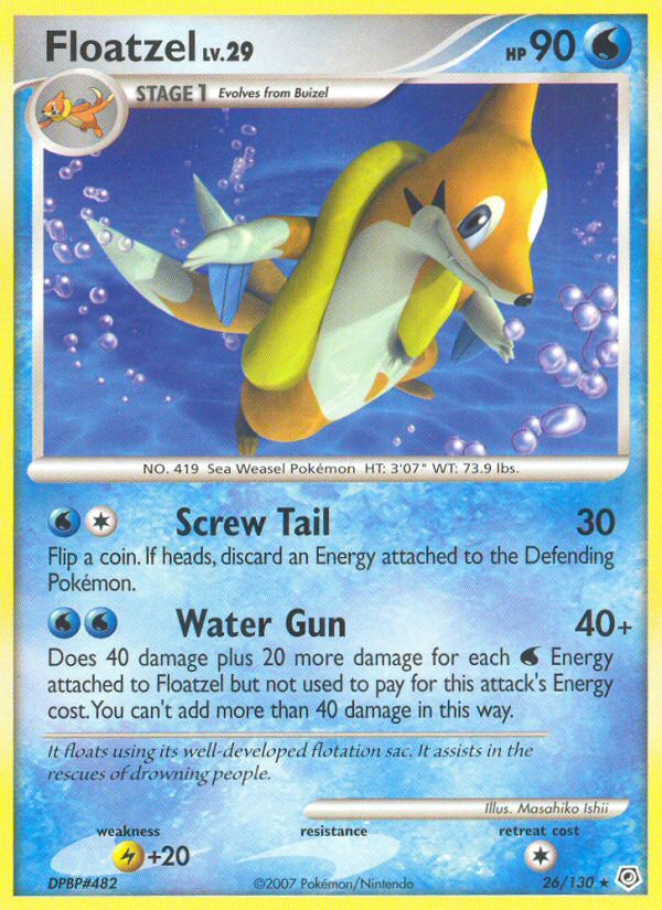 Floatzel - Pokémon TCG Card