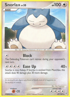 Snorlax - pokemon TCG Card