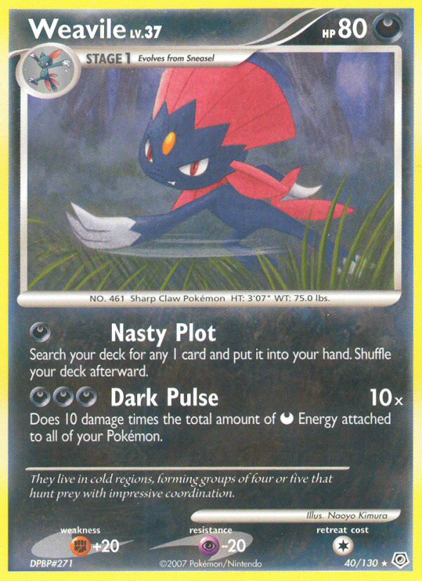Weavile - Pokémon TCG Card