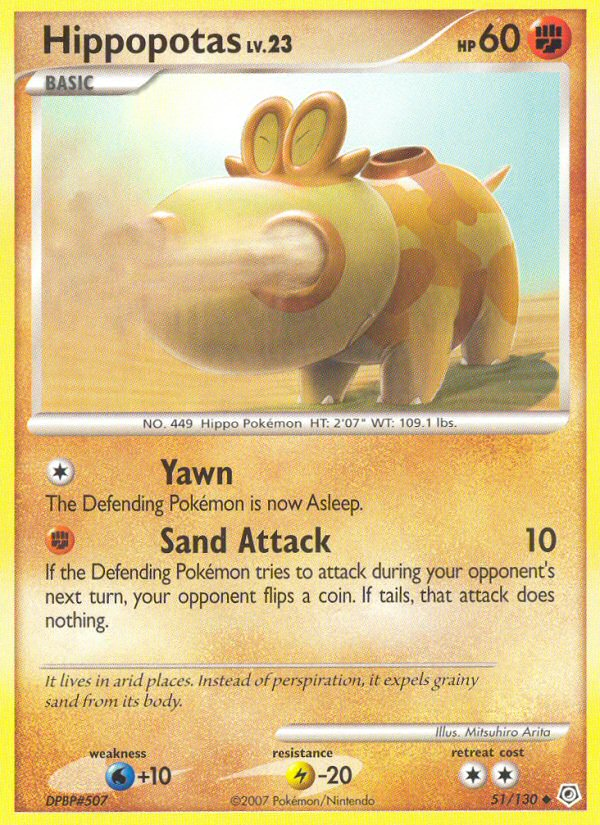 Hippopotas - Pokémon TCG Card