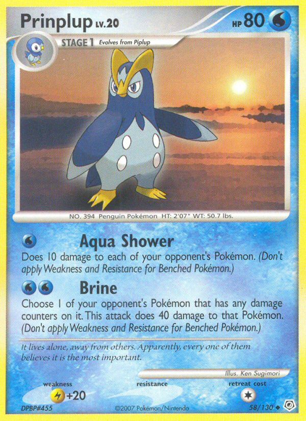 Prinplup - Pokémon TCG Card