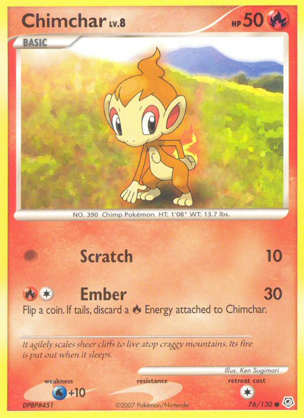 Chimchar - Pokémon TCG Card