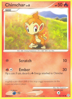 Chimchar - pokemon TCG Card