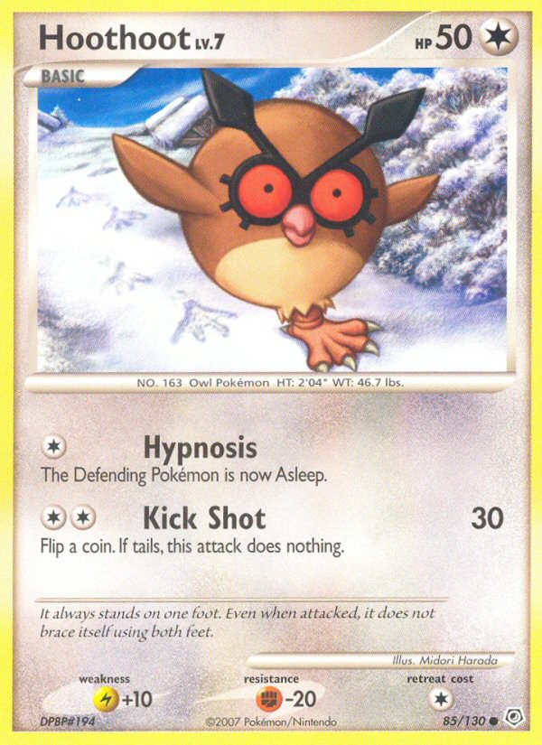 Hoothoot - Pokémon TCG Card