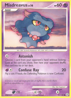 Misdreavus - pokemon TCG Card