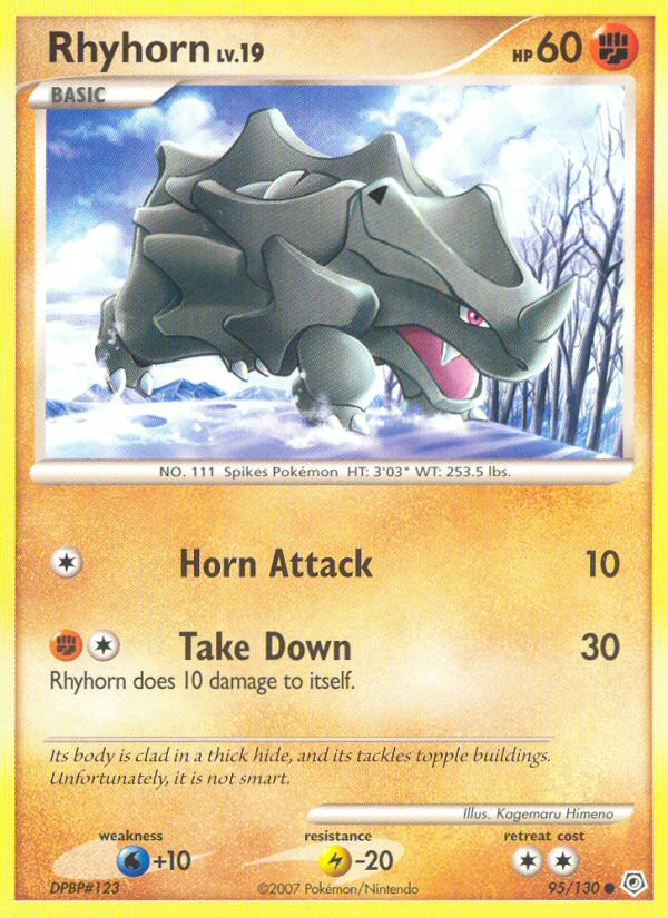 Rhyhorn - Pokémon TCG Card