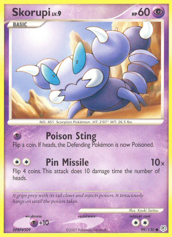 Skorupi - Pokémon TCG Card
