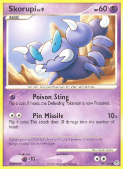 Skorupi - pokemon TCG Card