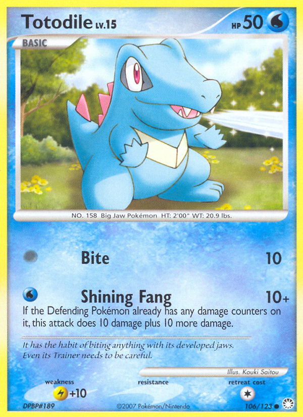 Totodile - Pokémon TCG Card