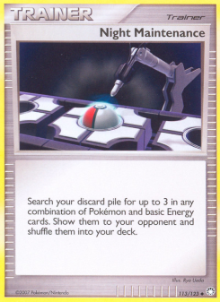 Night Maintenance - pokemon TCG Card