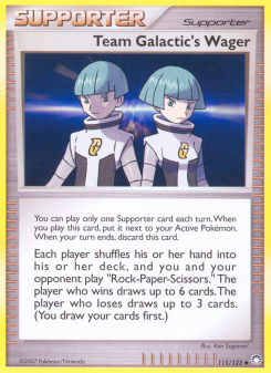 Team Galactic's Wager - pokemon TCG Card