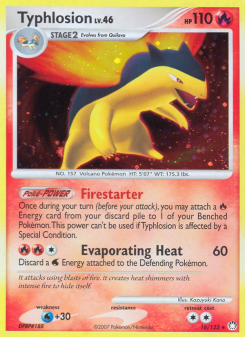 Typhlosion - pokemon TCG Card