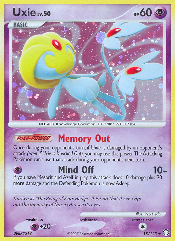 Uxie - Pokémon TCG Card