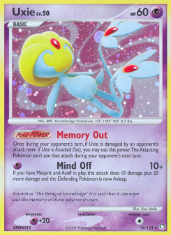 Uxie - pokemon TCG Card