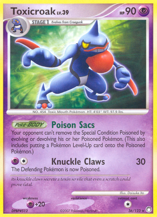 Toxicroak - Pokémon TCG Card