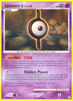 Unown I - pokemon TCG Card