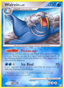 Walrein - pokemon TCG Card