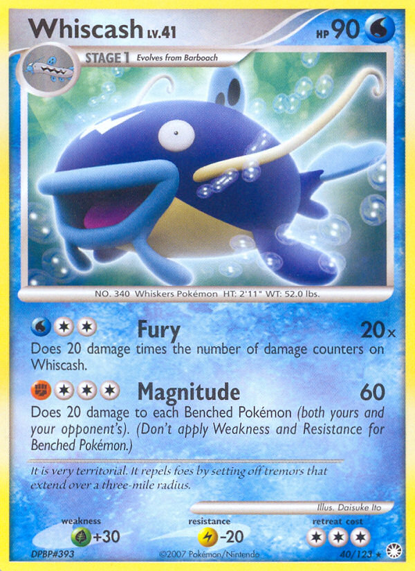 Whiscash - Pokémon TCG Card
