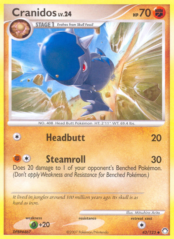 Cranidos - Pokémon TCG Card