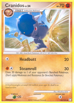 Cranidos - pokemon TCG Card