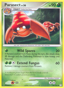 Parasect - pokemon TCG Card