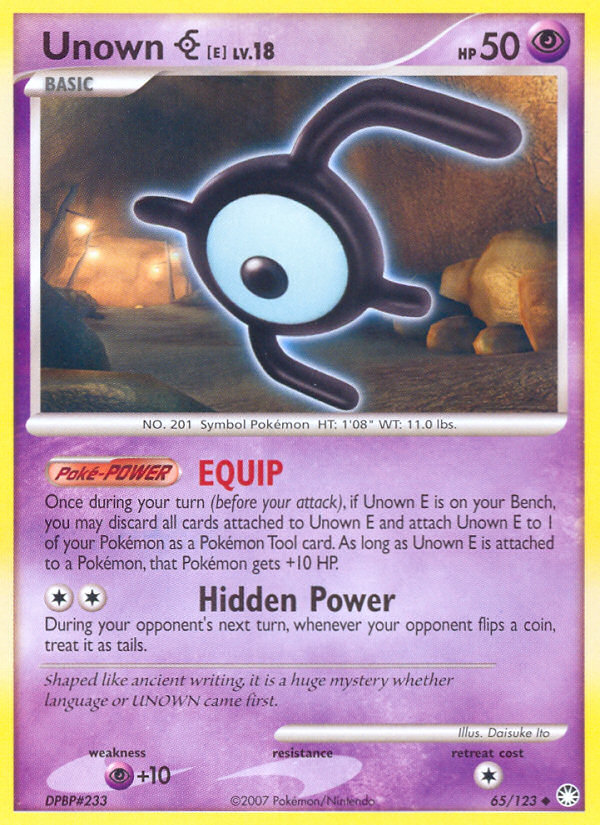 Unown E - Pokémon TCG Card