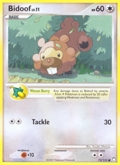 Bidoof - pokemon TCG Card